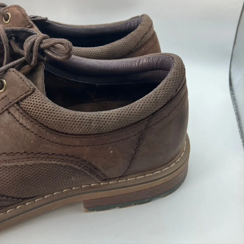 Arkbird Men's Brown Leather Wingtip Brogue Oxford Dress‎ Shoes Size US 9.5